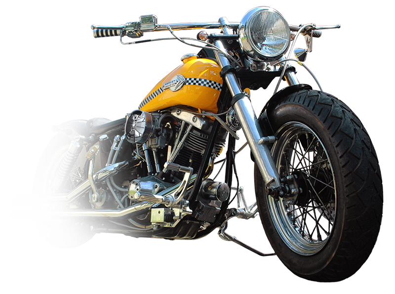Harley-Davidson Custom Bikes - Yellow Cap Bike